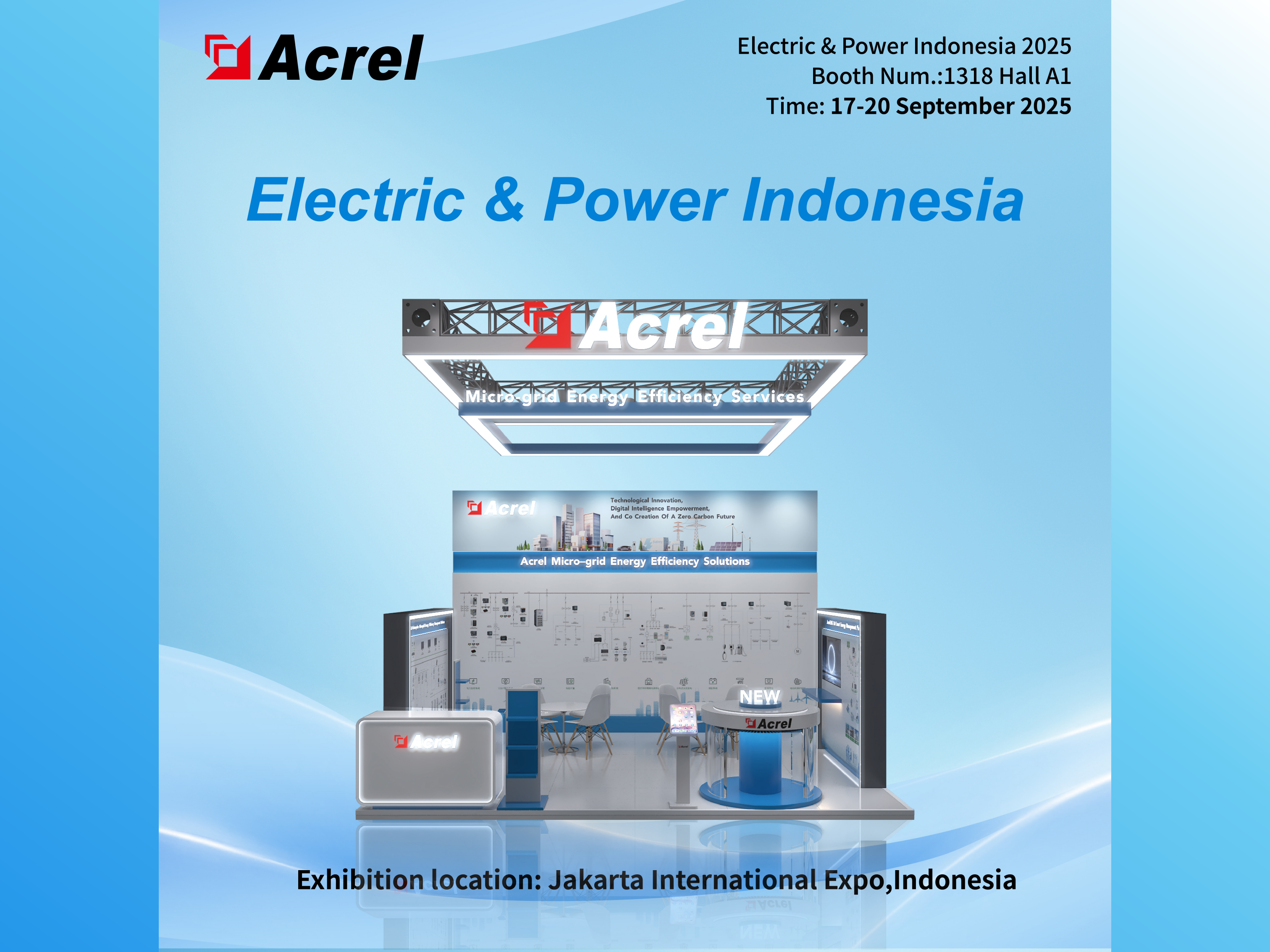 Acrel apresenta soluções avançadas de gerenciamento de energia na Electric & Power Indonesia 2025